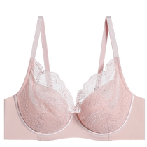 Admiration Body Shaping Underwear Womens Simple Sexy Lace Soft Wire Thin Padded Big Breast Showing Small Bra AD130381