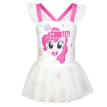 Adore childrens one-piece swimsuit My Little Pony Sweet Dreams Pinkie Pie girls gauze skirt high elasticity chlorine-resistant cross-over beautiful back