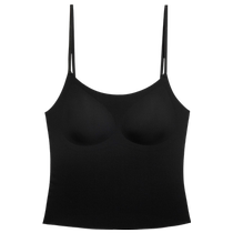 Aimu exquisite bottoming womens low round neck U-shaped beautiful back slim fit cup length vest suspender AM719481