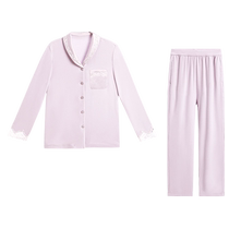 Admiration pajamas for women 24 autumn and winter cardigan thickened long-sleeved trousers including silk home wear set AM468891