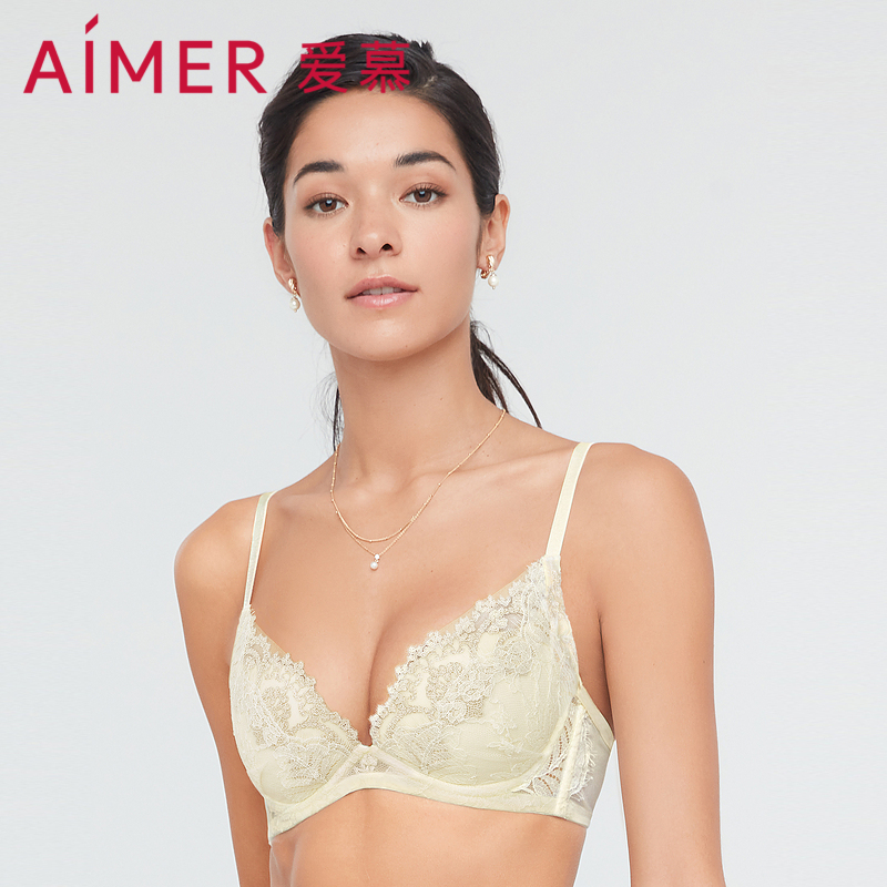 Adore Underwear Women's Summer Small Chest Coalesc Thick Lace Sexy Bra With Mulberry Silk Bra AM117211-Taobao