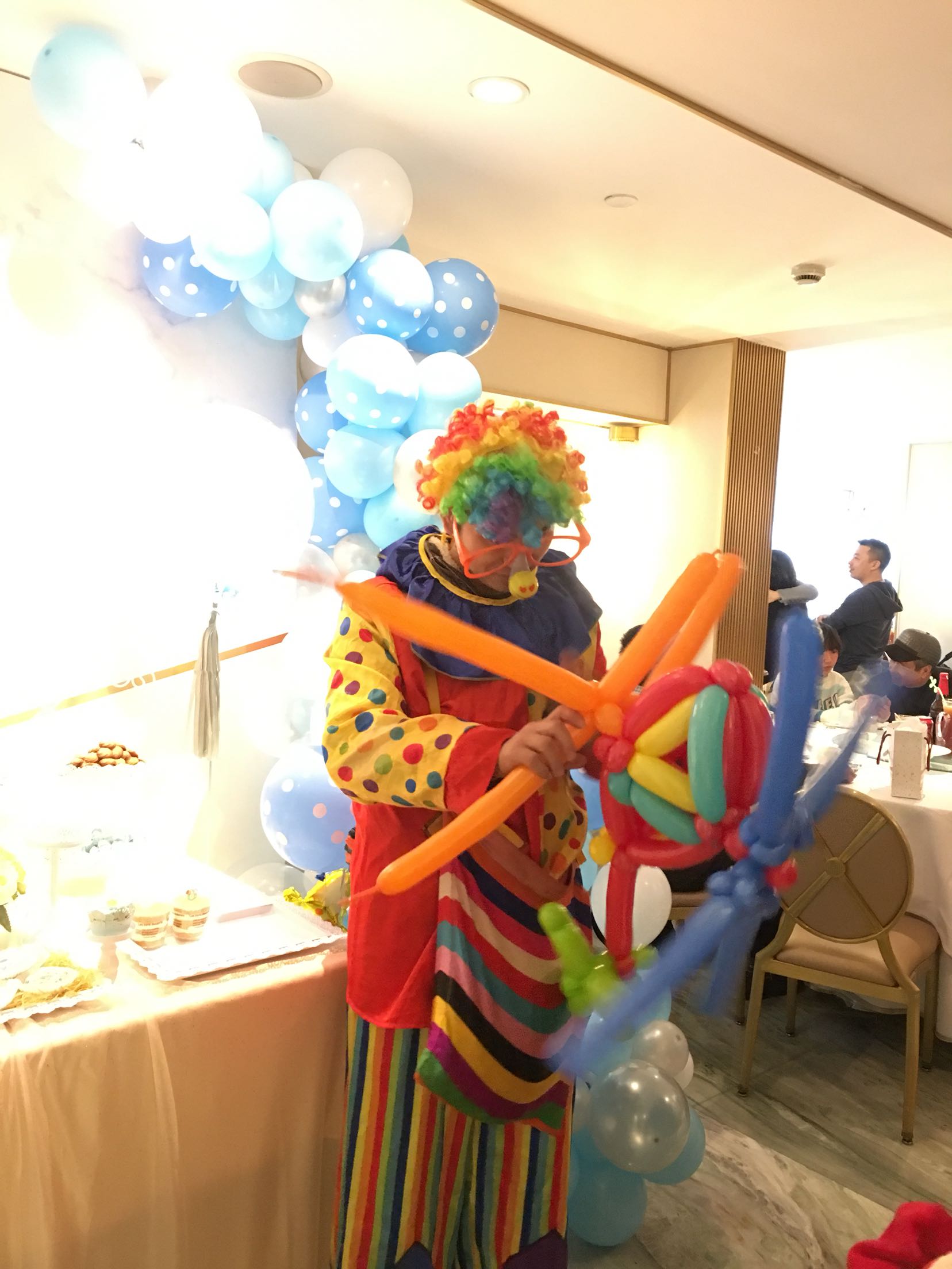 Shanghai Baby Banquet Clown Show Door-to-door Magic Games Interactive Hundred Day Banquet Birthday Party Conference Merchants Promotion 
