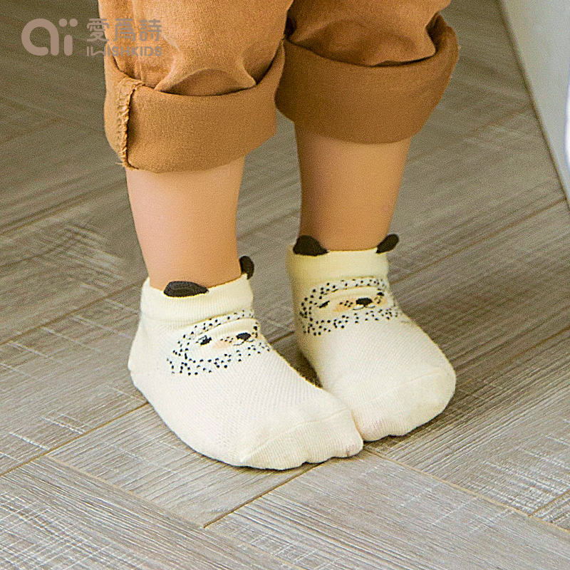 Love for poetry male and female short cylinder Songkou cotton socks 2 Double fit Spring and autumn newborn baby socks cute super cute 0-1-3