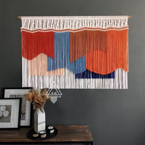 ins laminated colour flow sunordic tapestry handwoven hanging decoration folk juku soft fitting living room genguan background decoration