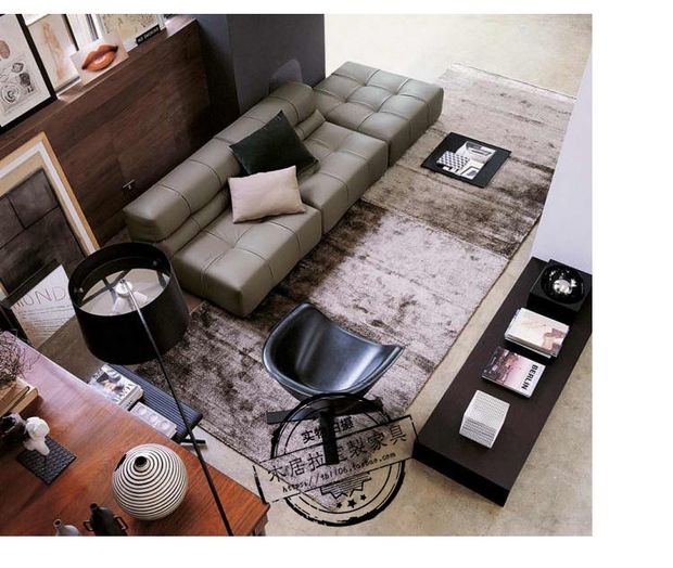 Nội thất Bắc Âu vải góc chaise kết hợp kích thước căn hộ giải trí vuông thiết kế phòng khách sáng tạo kinh doanh sofa - Đồ nội thất thiết kế ghế phòng khách
