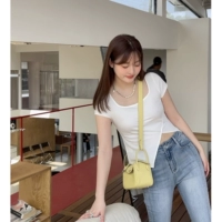 Майка топ, дизайнерская футболка, по фигуре, тренд сезона, короткий рукав