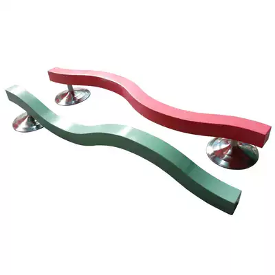 Kindergarten early education center parent-child children's sensory integration training equipment teaching aids wooden left and right up and down-S-shaped balance table