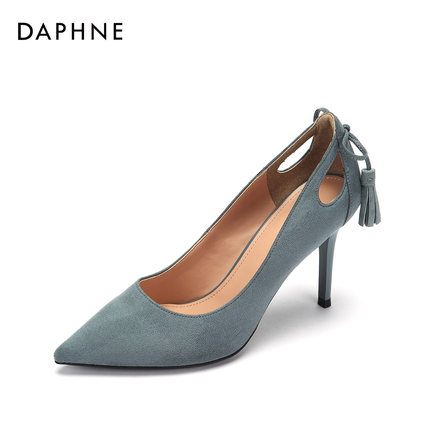 Daphne\/达芙妮2018秋新款单鞋时尚尖头高跟鞋