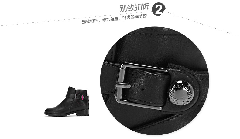 Daphne chính thức cửa hàng flagship booties 2018 mới mùa thu giày dày với phẳng với giày đặc biệt và mắt cá chân khởi động của phụ nữ khởi động mùa đông