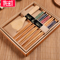 Chopsticks tableware set birthday wedding wedding birthday wedding banquet with hand back gift creative practical promotion holiday gift