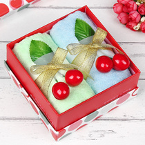 Creative square towel Towel Group building gift Niche Wedding Creative practical gift Birthday event souvenir gift box