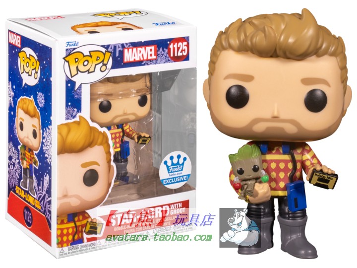 [#1125 Limited Edition FUNKO POP Рождество GOTG Guardians of the Galaxy Стар Лорд]
