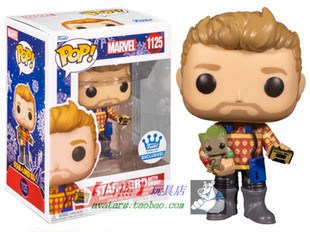[#1125 Limited Edition FUNKO POP Рождество GOTG Guardians of the Galaxy Стар Лорд]