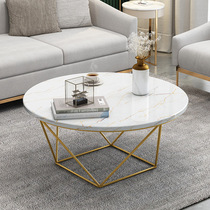 50 50 60 70 80x45cm round imitation black white marble monolayer light lavish steel frame small round table side tea table