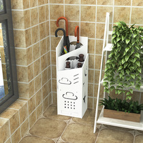 25x22x75cm white wood plastic plate square cylindrical length subsection doorway corner with water storage disc umbrella containing frame