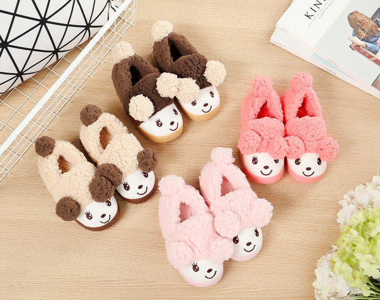 Pantoufles enfants en suède pour hiver - semelle caoutchouc - Ref 986476 Image 20