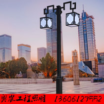 3 m 3 5 m European style courtyard retro high pole outdoor view lamp garden villa lamp square hoisting double head street lamp