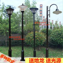 2 5 m 3 m Single Head Street Lamp Outian Tian Yuan Courtyard House Lamp LED Garden View cell street lamp Hexagonal outdoor lamp