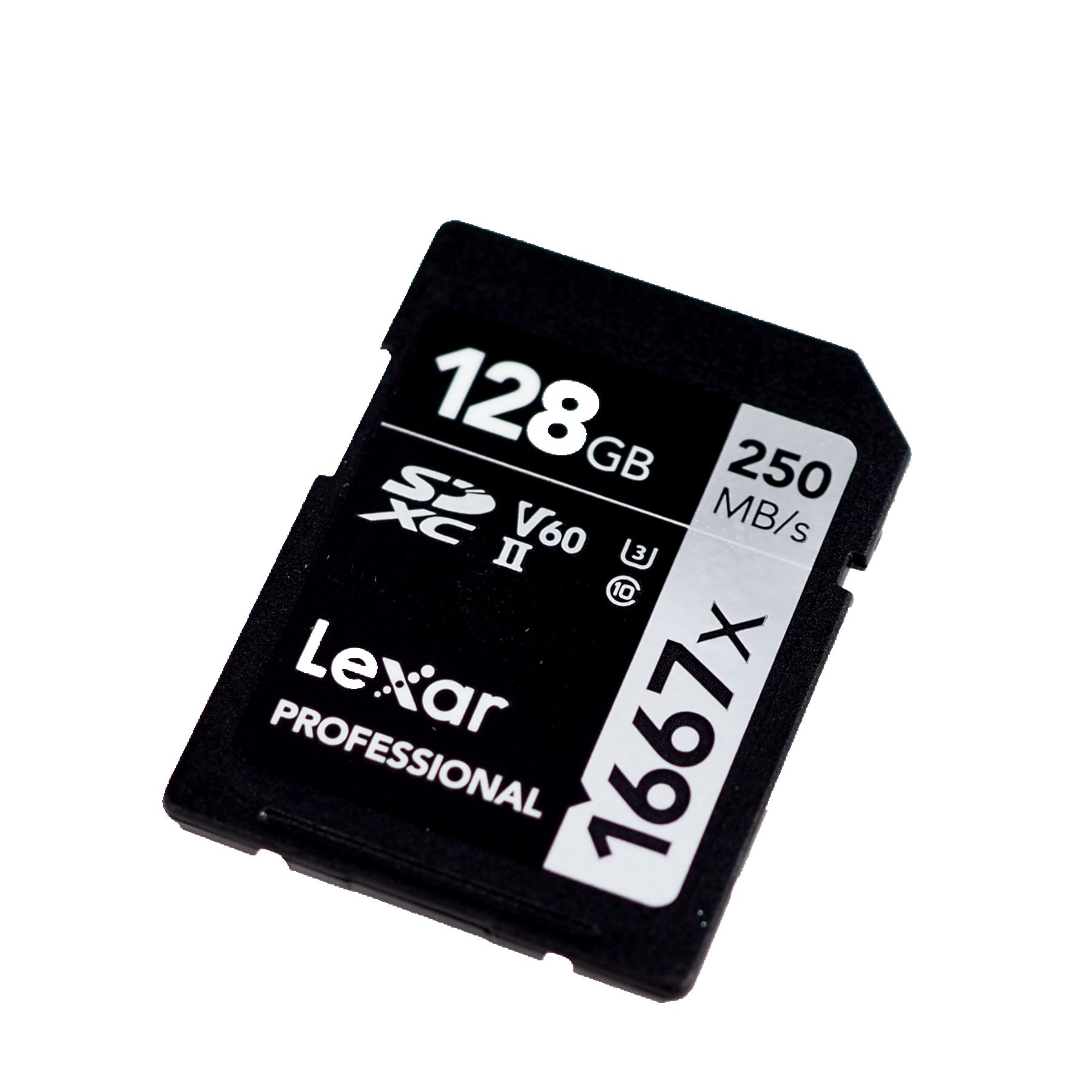 Lexar Lexar 128GB 1667X 250M S write 120MS UHS-II V60 high-speed camera card