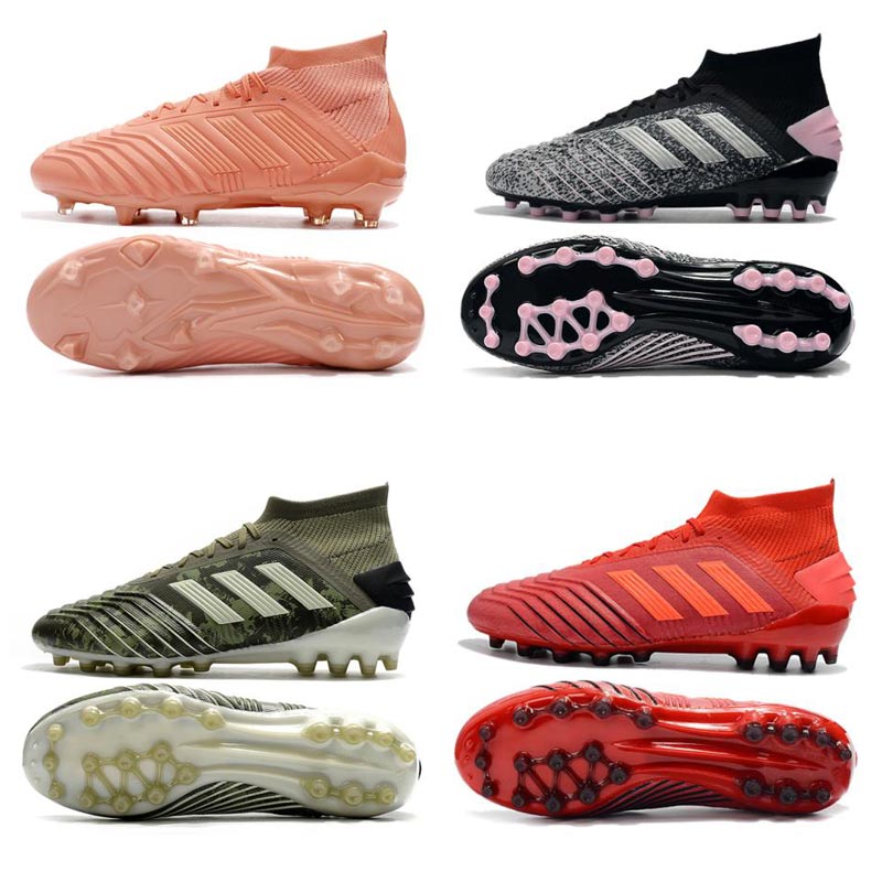 Small Plum Plum West Hunting Eagle Football Shoes Ag Men 19 1 High Cylinder No Laces Pink Tf Chopped Nails Man Grass Female Fg Child