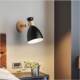 Nordic Wall Lamp Bedroom Macaron Simple Modern Bedside Lamp Personalized Creative Lighting Solid Wood Study Corridor Wall Lamp