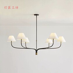 American Country-Style Retro Restaurant Chandelier, Antique-Style Bedroom, Study, Tea Room, Hotel Private Room Lamp, Collins Chandelier