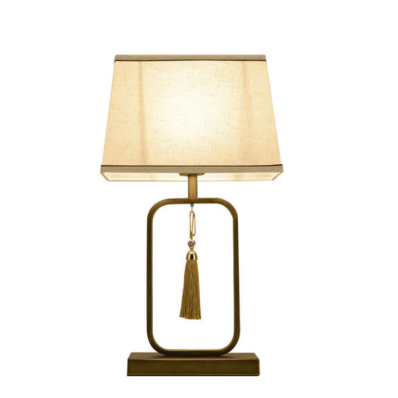New Chinese-Style Bedroom Dimmable Remote-Controlled Bedside Lamp, Retro Zen-Inspired Wedding Living Room Study Creative Decorative Touch Table Lamp