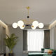 French-Style Living Room Chandelier, Vintage Bauhaus Dining Room Bedroom Nordic Wabi-Sabi Style Trendy Magic Bean Lamp