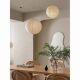 Wabi-Sabi Style Round Ball Japanese Retro Paper Lantern Spherical Bedroom Dining Room Clothing Store Tissue Paper Homestay Non-Isamu Noguchi Pendant Lamp