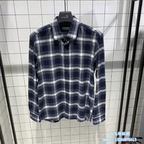 Mind Bridge Mens Autumn and Winter Korean Fashion Casual Handsome Scrub Long Sleeve Shirt MSWS7150-898