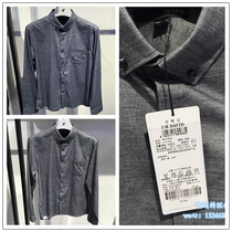 IM DAVID mens autumn and winter Korean version of fashion handsome slim-fitting long-sleeved shirt mens shirt DQWS7103