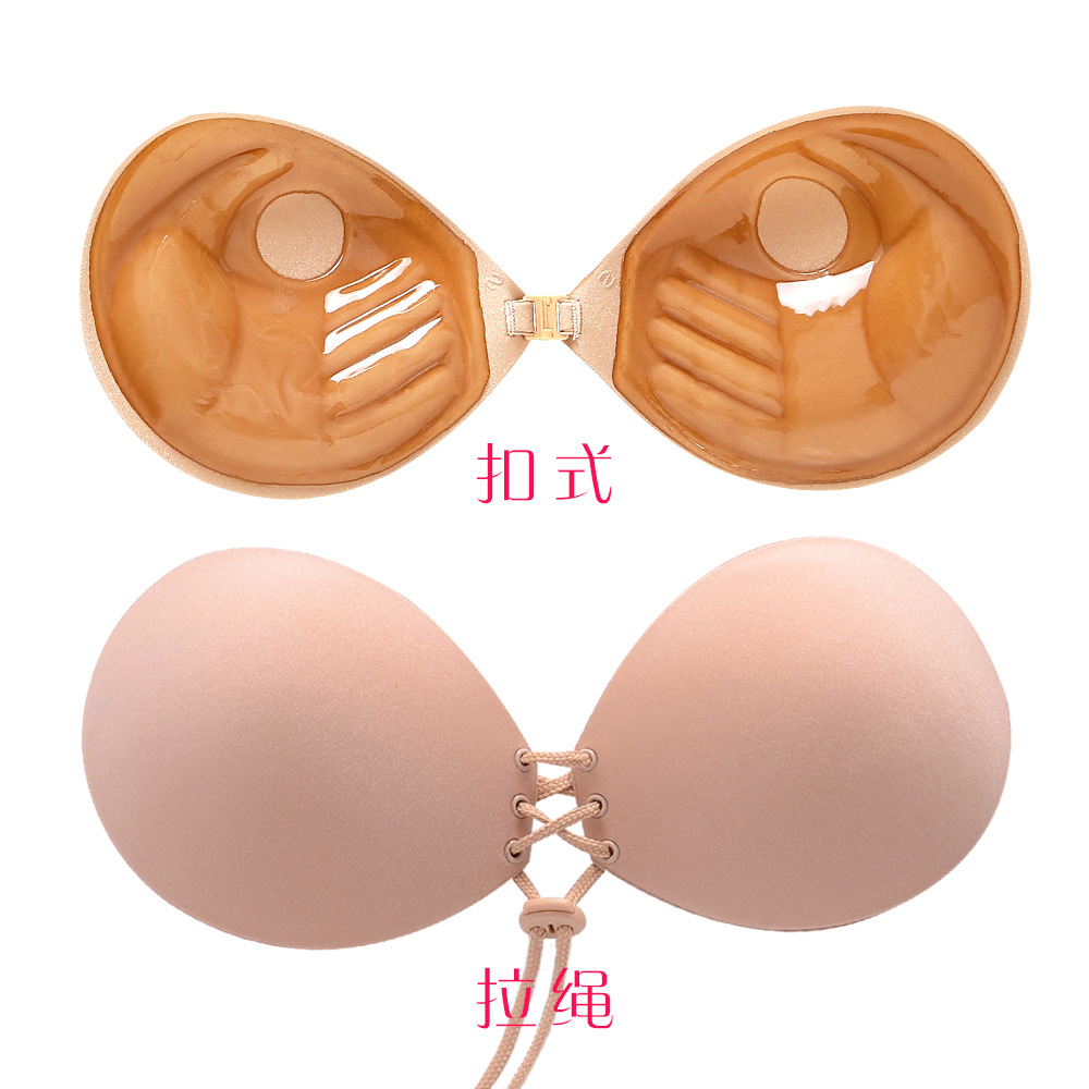 Adam's hand thickened chest paste sexy pseudo-mother cross-dressing silicone invisible bra palm gathering dress wedding underwear