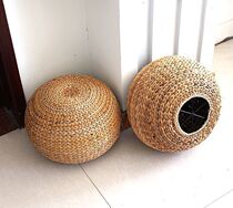 Ball stool Straw round spherical stool Tatami stool Straw futon footstool footstool round pier low bench Living room stool