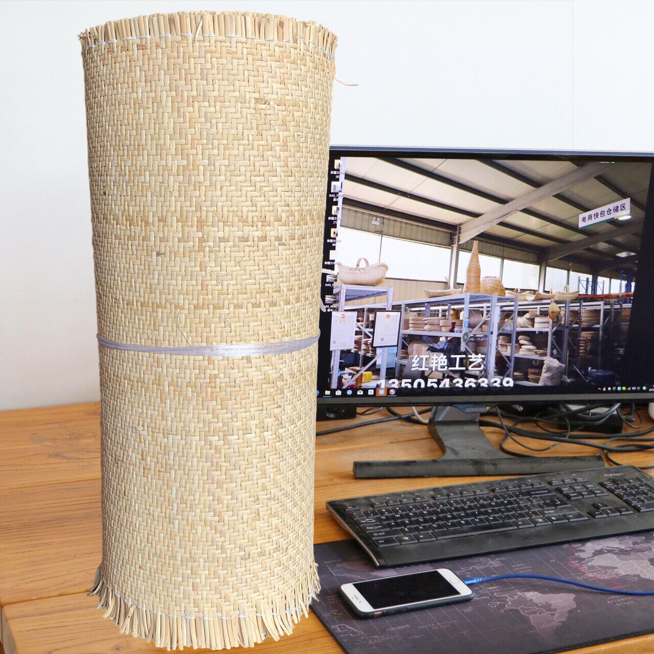 Rattan Mat Vine choreography decoration Furnishing and upholstery XI Rattan material Genuine Rattan natural Indonesia Botanical Rattan