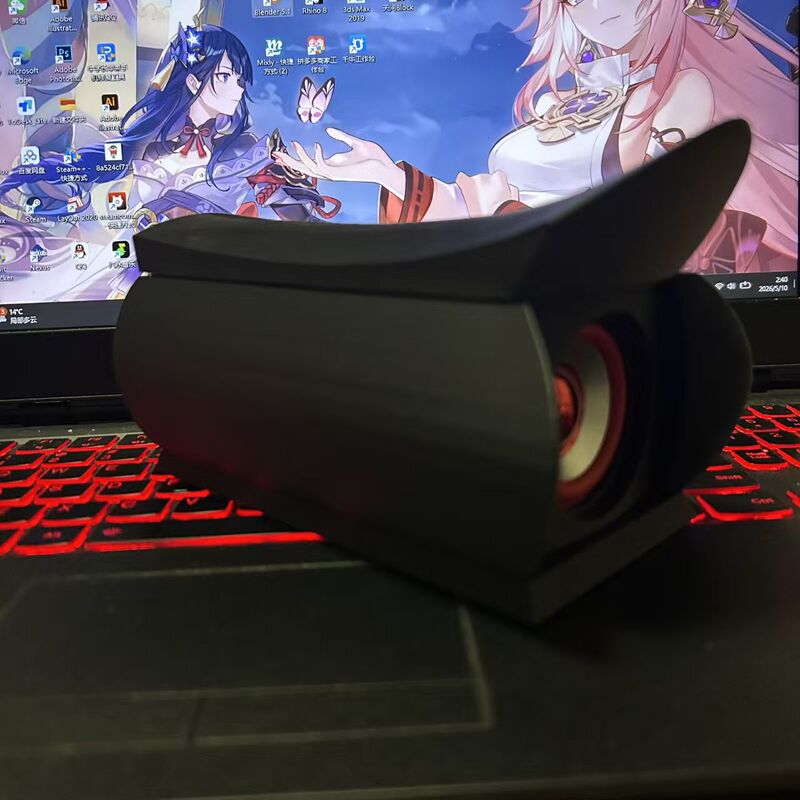 The First Coffin-Shaped Bluetooth Speaker, a Popular Model with a Black Body, Rechargeable Flip-Top Design, and Unique Audio Features The First Coffin-Shaped Bluetooth Speaker, a Popular Model with a Black Body, Rechargeable Flip-Top Design, and Unique Audio Features