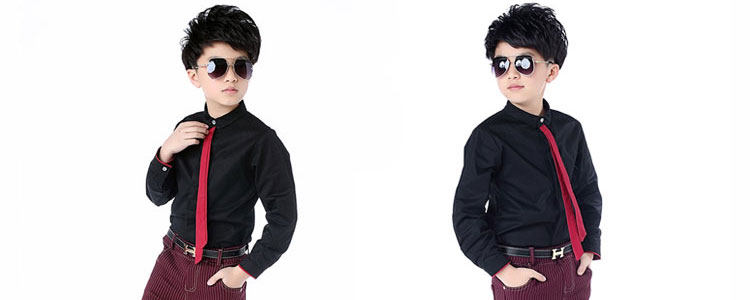 Chemise garcon à manche longue - Ref 2074754 Image 66