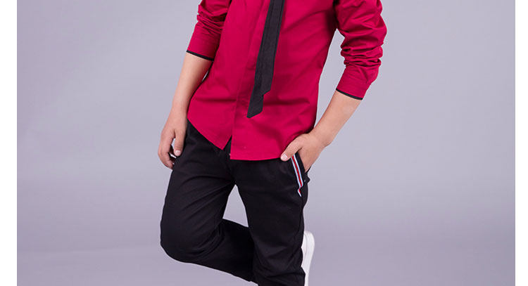 Chemise garcon à manche longue - Ref 2073469 Image 85