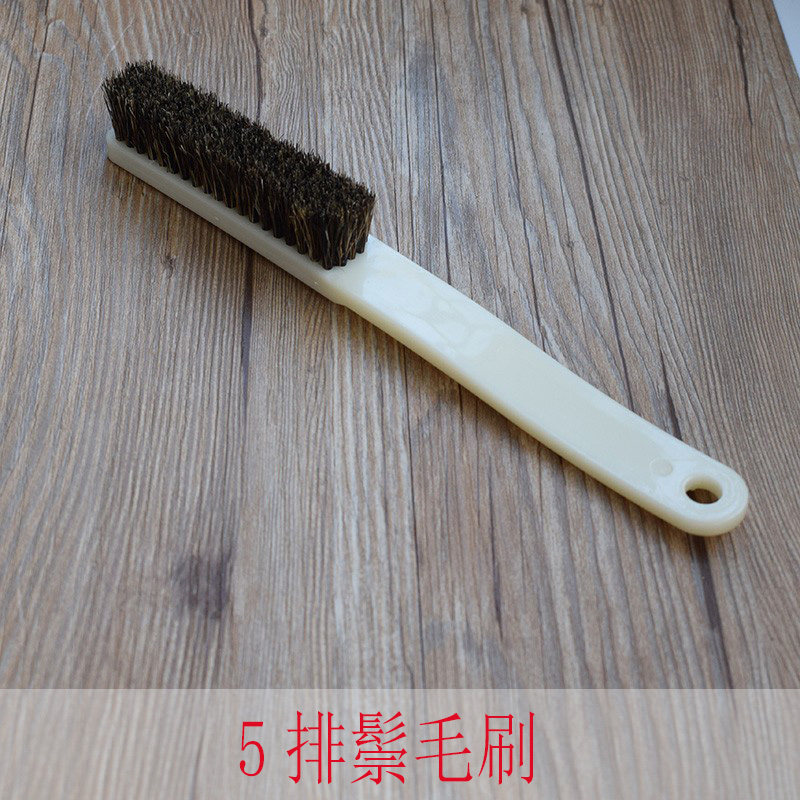 5 rows of extra-large hardhair slender subsection pig mane hair brush Wen playing walnut diamond Bodhi Tiko ladle slurry cleaning tool