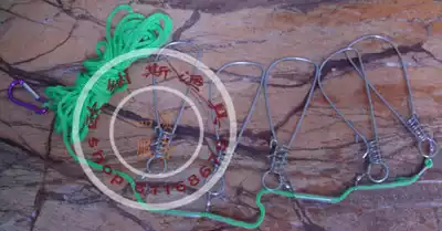 High-strength portable bold anti-rust stainless steel fish buckle fish mouth set Fish lock fish device 5 groups