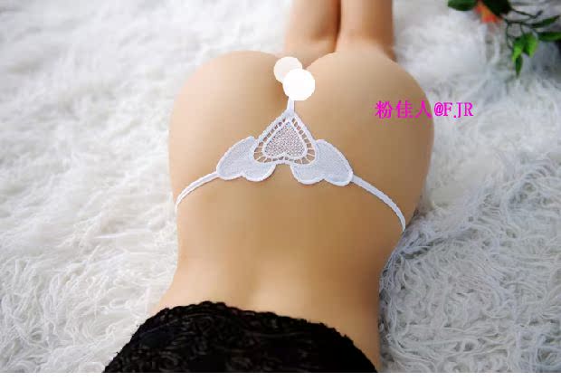 Tình yêu thêu hoa trong suốt gợi cảm thongs Đồ lót phụ nữ phối cảnh cám dỗ hông quần T rỗng quần lót nam nữ gợi cảm nhất