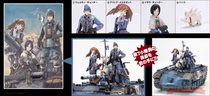 Modeling Village Zoukei-Mura SP01-F01 1 35 Battlefield Valkyrie Edelweiss Flower Tank Soldiers 4 Man Set