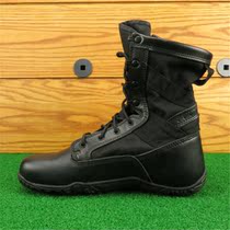 belleville summer breathable black boots male high-top super light combat boots special forces Real person CS tall tube