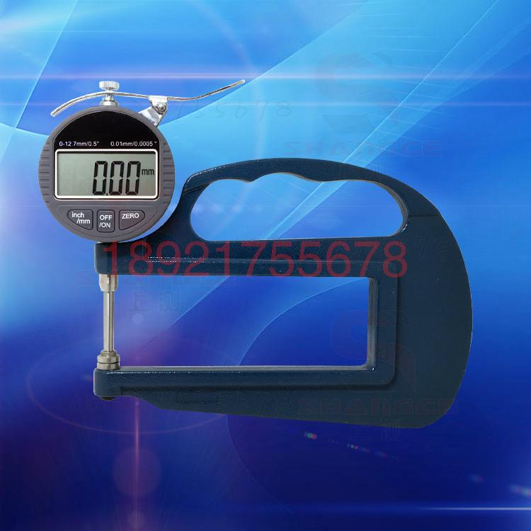 Shanghai Shang test card electronic thickness gauge 0-10-120*0 01mm large span thickness gauge Thickness gauge