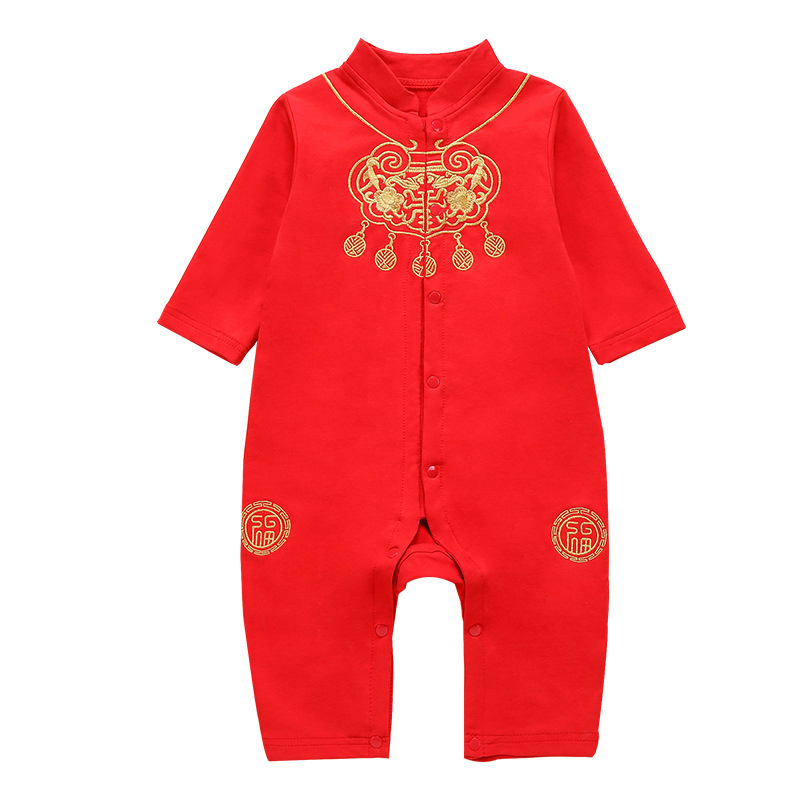 1-2 tuổi bé Tang ăn mặc ngắn tay leo jumpsuit mùa hè ingon rằm 100 tuổi váy sinh nhật bé.