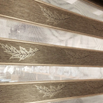 Leaf jacquard soft curtain curtain finished living room study curtain toilet roller blinds lifting curtain