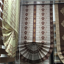 Fan-shaped roller blinds classical European lifting curtain balcony tea room study creative curtain customization