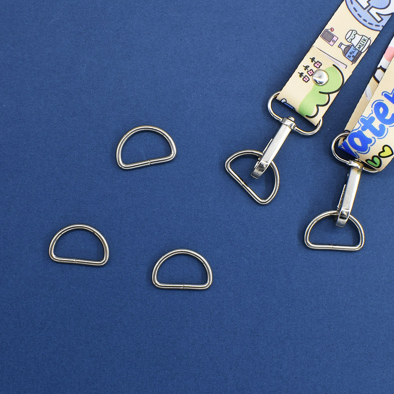 Metal curved d-buckle diy bag accessories Shoulder bag Shoulder strap Hardware accessories Hyperlink buckle Wild personality portable