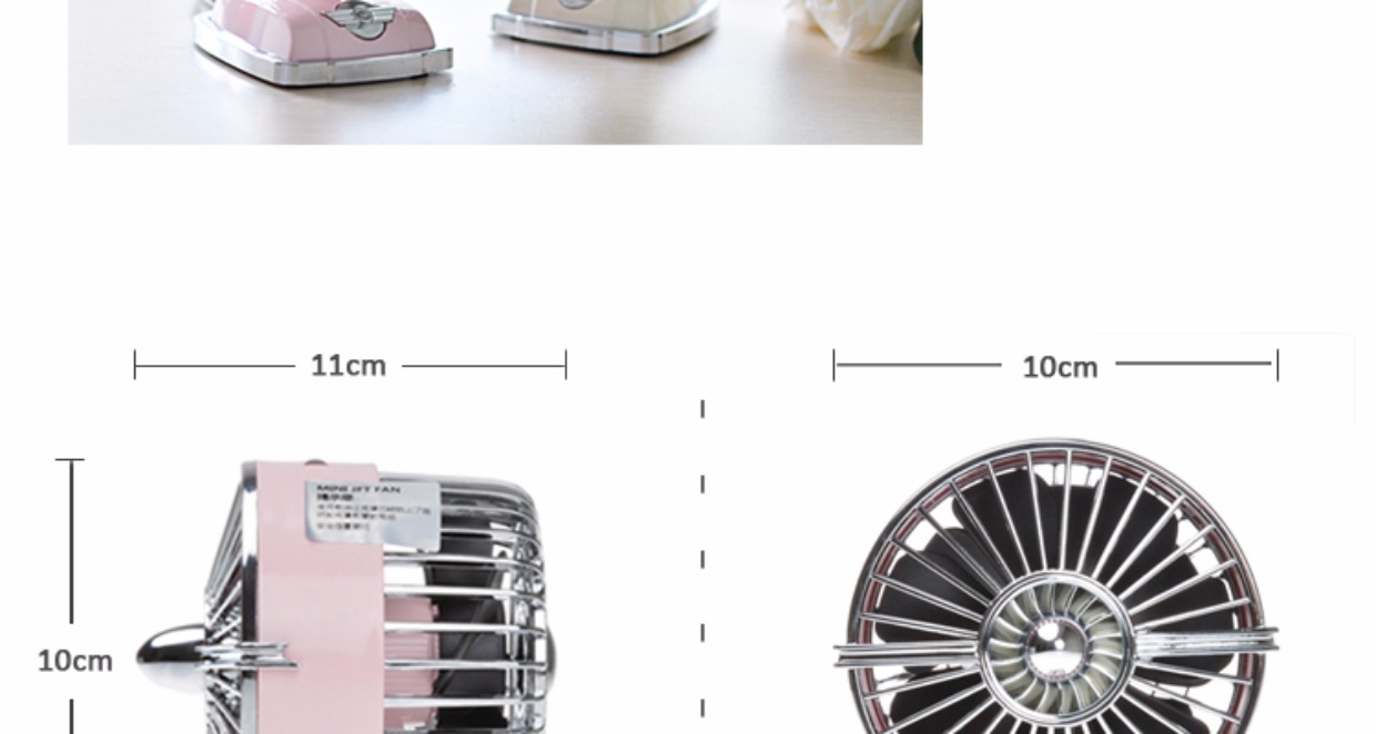 quạt yoobao 6400mah Hồng Kông IMASU retro mini usb máy bay đầu nhỏ quạt điện cầm tay cầm tay văn phòng du lịch quạt - Quạt điện