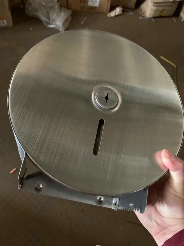 Hotel Thickened Stainless Steel Large Roll Paper Rack Toilet Paper Rack Large Roll Paper Box Paper Towel Rack Bathroom large paper towel box