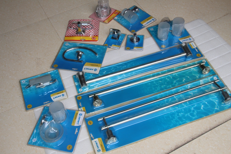 Foreign Trade Bathroom Five Gold Pieces Towel Rod Paper Towel Rack Hook Double Cup Shelf Single Cup Shelf